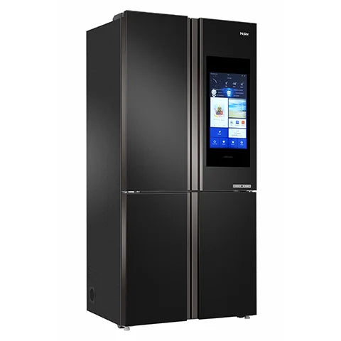 Haier Inverter French Door Smart Refrigerator HRF-758SIBGU1 | Black Glass