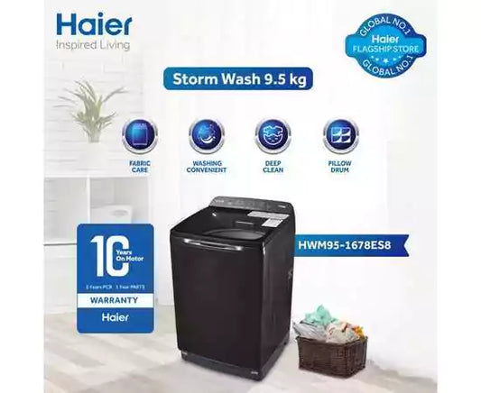 Haier HWM 95-1678ES8 9.5Kg Top Load Fully Automatic Washing Machine